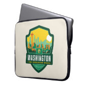 Staatsstolz | Washington Laptopschutzhülle (Vorderseite Links)