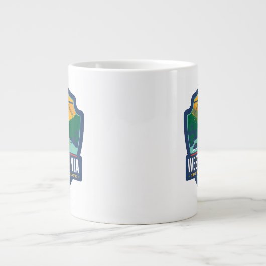 Staatsstolz | West Virginia Jumbo-Tasse (Vorderseite)