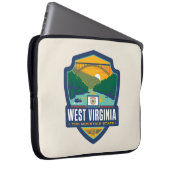 Staatsstolz | West Virginia Laptopschutzhülle (Vorne Rechts)
