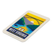 Staatsstolz | West Virginia Magnet (Linke Seite)