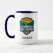 Staatsstolz | West Virginia Tasse (Links)