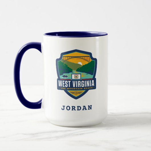 Staatsstolz | West Virginia Tasse (Links)