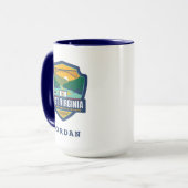 Staatsstolz | West Virginia Tasse (Vorderseite Links)