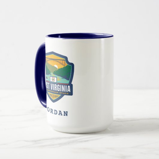 Staatsstolz | West Virginia Tasse (Vorderseite Links)