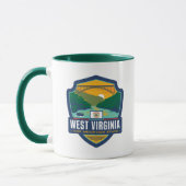 Staatsstolz | West Virginia Tasse (Links)