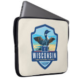 Staatsstolz | Wisconsin Laptopschutzhülle (Vorne Rechts)