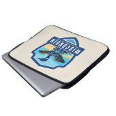 Staatsstolz | Wisconsin Laptopschutzhülle (Vorne Knopf)