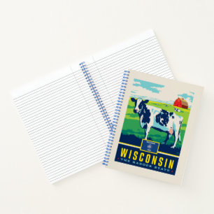 Staatsstolz Wisconsin Notizblock