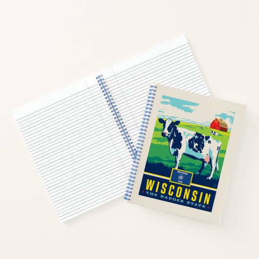 Staatsstolz | Wisconsin Notizblock (Innenseite)