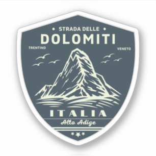 Staatsstraße 48 der Dolomiten Aufkleber