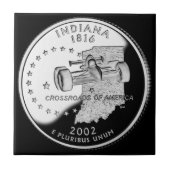 Staatsvierteldollar von Indiana Rückseite Faux Fliese (Vorderseite)