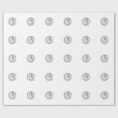 Staatviertelmünze Geschenkpapier (Flach)