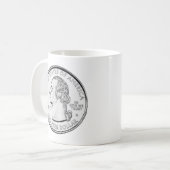Staatviertelmünze Kaffeetasse (Vorderseite Links)