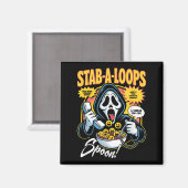 Stab-a-loops Horror Frühstücksflocken-Box Hallowee Magnet (Vorderseite/Rückseite)