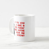Stab A Mime Funny Mug Spaß Kaffeetasse (Vorderseite Links)