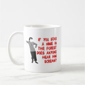 Stab A Mime Funny Mug Spaß Kaffeetasse (Links)
