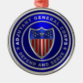 Stab General Corps Ornament Aus Metall (Vorne)
