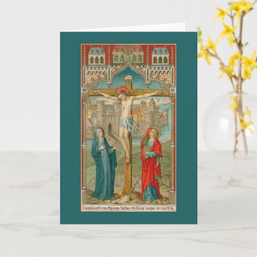 Stabat Mater (SAU 22) Stil 2 Leere Begrüßung Karte (Gelbe Blume)