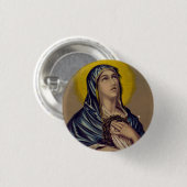 Stabat Mater unsere Lady der Trauern Button (Vorne & Hinten)