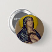 Stabat Mater unsere Lady der Trauern Button (Vorne & Hinten)