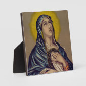 Stabat Mater unsere Lady der Trauern Fotoplatte (Vorderseite)