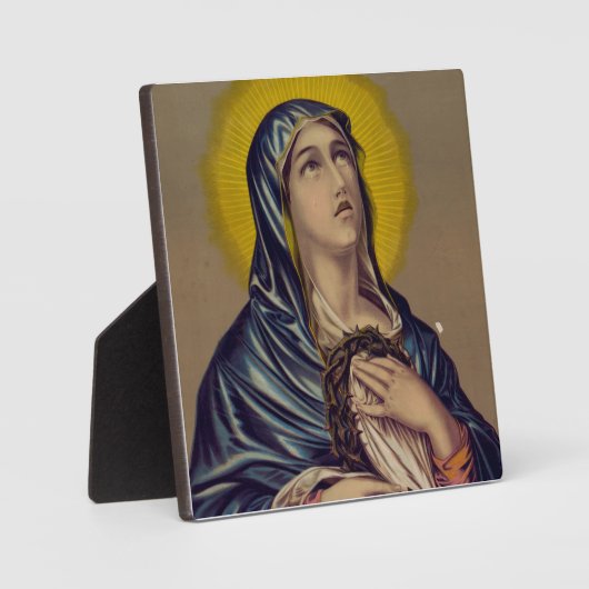 Stabat Mater unsere Lady der Trauern Fotoplatte (Vorderseite)