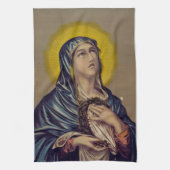 Stabat Mater unsere Lady der Trauern Geschirrtuch (Vertikal)