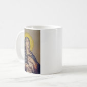 Stabat Mater unsere Lady der Trauern Kaffeetasse (Vorderseite Links)