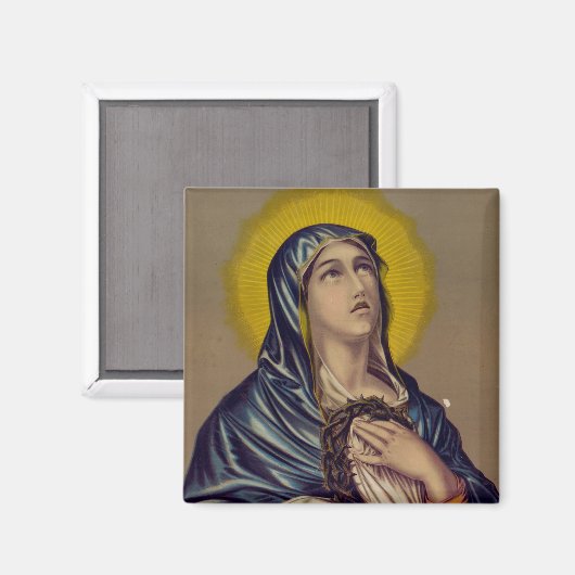 Stabat Mater unsere Lady der Trauern Magnet (Vorderseite/Rückseite)