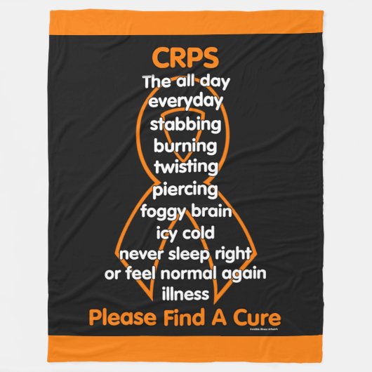 Stabbing Burning Twisting.. CRPS Fleecedecke (Vorderseite)