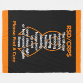 Stabbing Burning Twisting...RSD/CRPS Fleecedecke (Vorderseite (Horizontal))