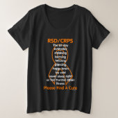 Stabbing Burning Twisting...RSD/CRPS Große Größe T-Shirt (Design vorne)