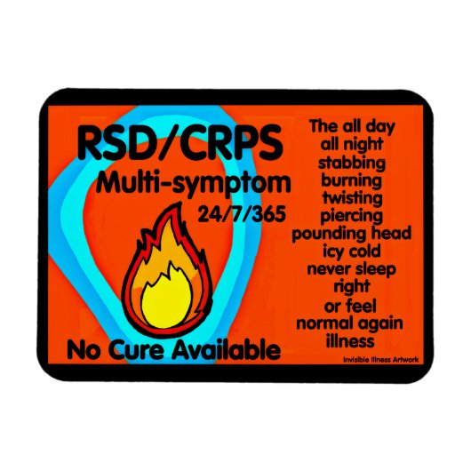 Stabbing Burning Twisting...RSD/CRPS Magnet (Horizontal)