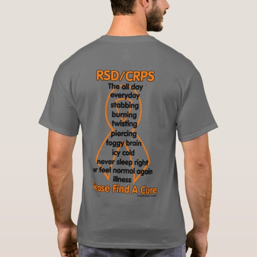 Stabbing Burning Twisting...RSD/CRPS T-Shirt (Rückseite)