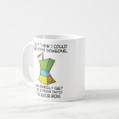 Stabbing Juice Boxes Funny Mug Kaffeetasse (Vorderseite Links)