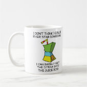 Stabbing Juice Boxes Funny Mug Kaffeetasse (Links)