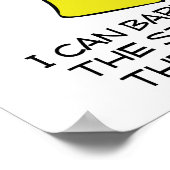 Stabbing Juice Boxes Funny Poster (Ecke)