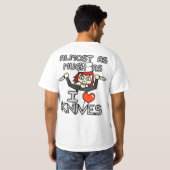 Stabby Lieben Sie T-Shirt (Schwarz voll)