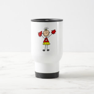 Stäbchen-Figur Cheerleader T-Shirts und Geschenke Reisebecher