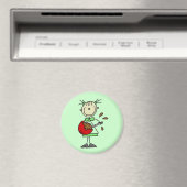 Stäbchenfigur-Bäcker mischt Teig Magnet (In Situ (Geschirrspüler))