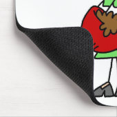 Stäbchenfigur-Bäcker mischt Teig Mousepad (Ecke)