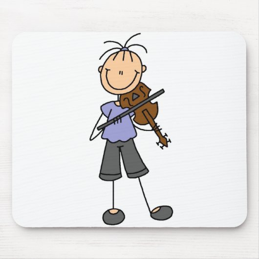 Stäbchenfigur-Fiedel-Mauspad Mousepad (Vorne)