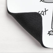 Stäbchenfigur in Katzencostüm-Mauspad Mousepad (Ecke)