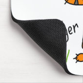 Stäbchenfigur in Tigershirt-Mauspad Mousepad (Ecke)