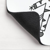 Stäbchenfigur in Zebrakostüm-Mauspad Mousepad (Ecke)