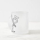 Stäbchenfigur-Koch mit Gabel Mattglastasse (Vorderseite Links)