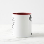Stäbchenfigur-Koch mit Gabel Tasse (Zentrum)