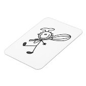Stäbchenfigur-Koch mit Schneebesen Magnet (Linke Seite)