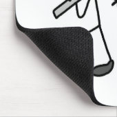 Stäbchenfigur-Koch mit Schneebesen Mousepad (Ecke)