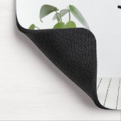 Stäbchenfigur Mädchen mit Inspirationszitat Mousepad (Ecke)